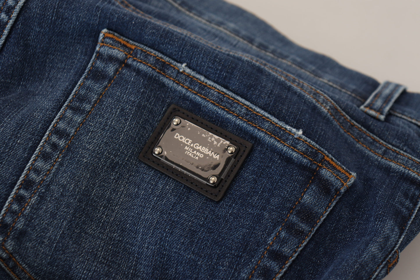 Elegant Italian Blue Denim Pants