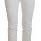 Svelte High Waist Slim Jeans in Off White