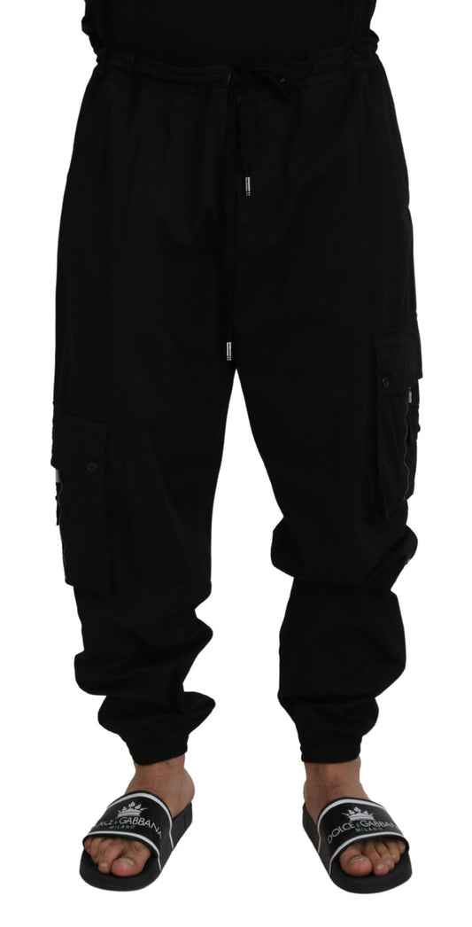 Sleek Cotton Blend Trousers for Men