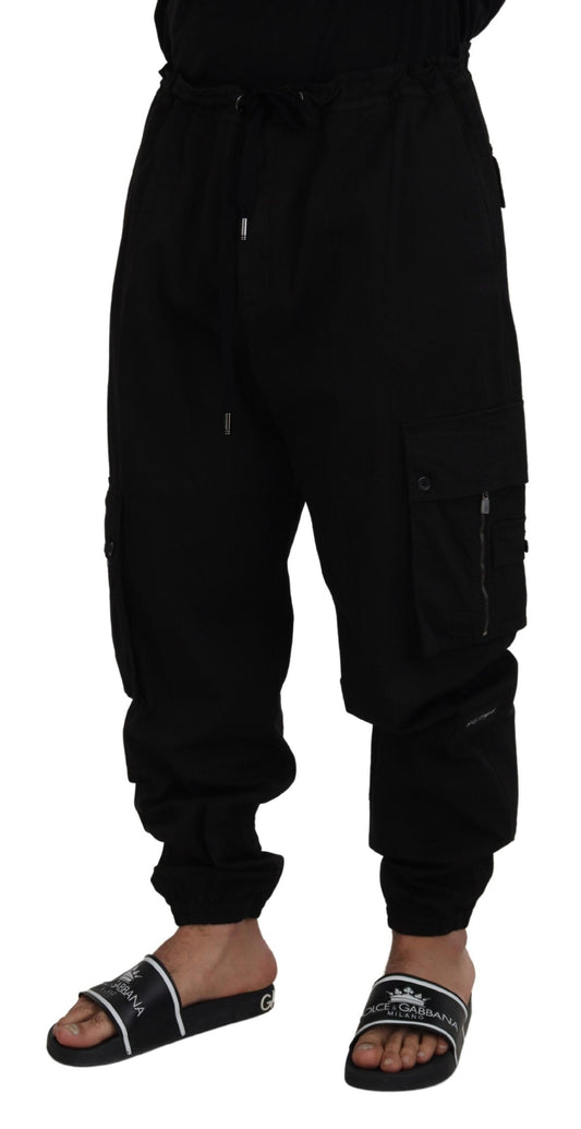 Sleek Cotton Blend Trousers for Men