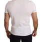 Elegant White Graphic Cotton Tee