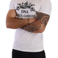 Elegant White Graphic Cotton Tee
