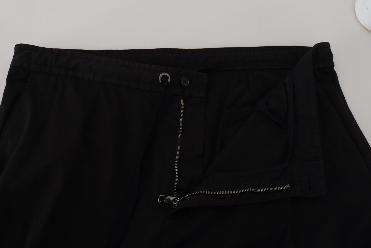 Sleek Cotton Blend Trousers for Men