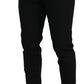 Black Polyester Chino Formal Pants