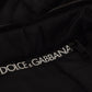 Black Nylon Hooded Parka Coat Winter Jacket