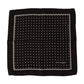 Elegant Silk Pocket Square in Black