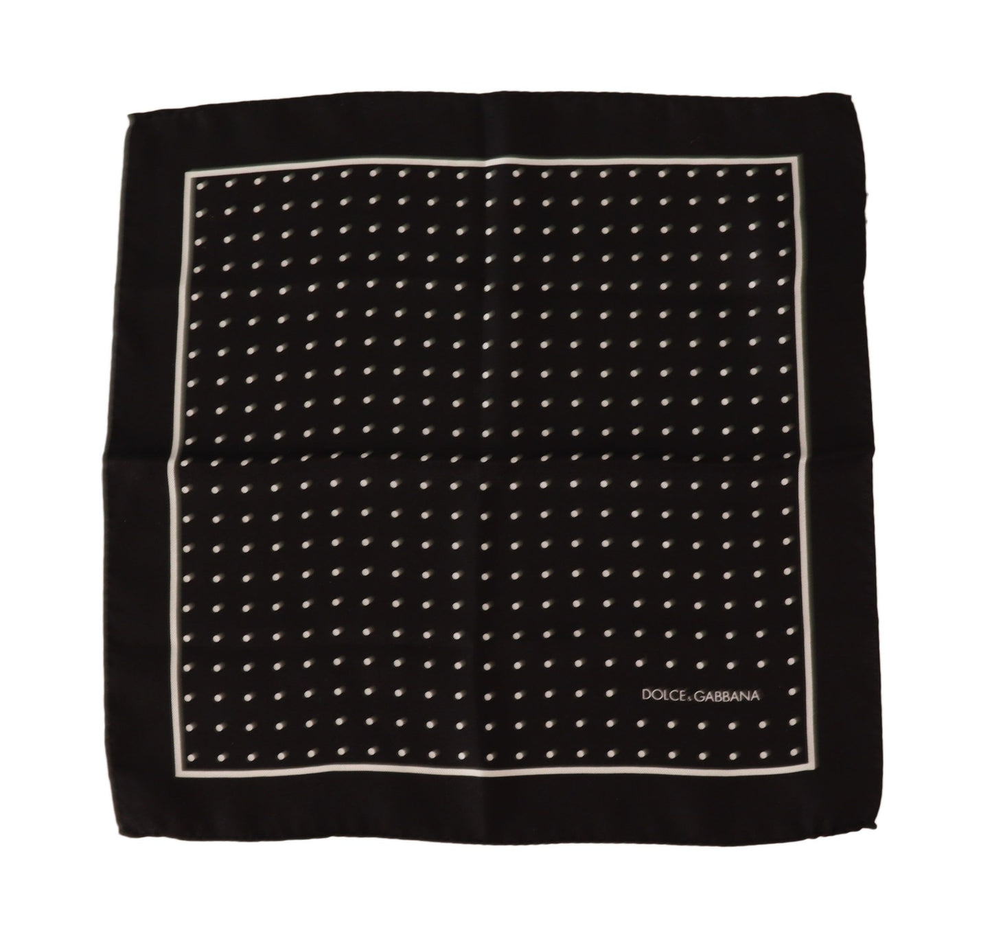 Elegant Silk Pocket Square in Black