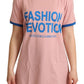Chic Pink Fashion Devotion Crewneck Tee