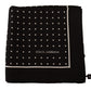 Elegant Silk Pocket Square in Black