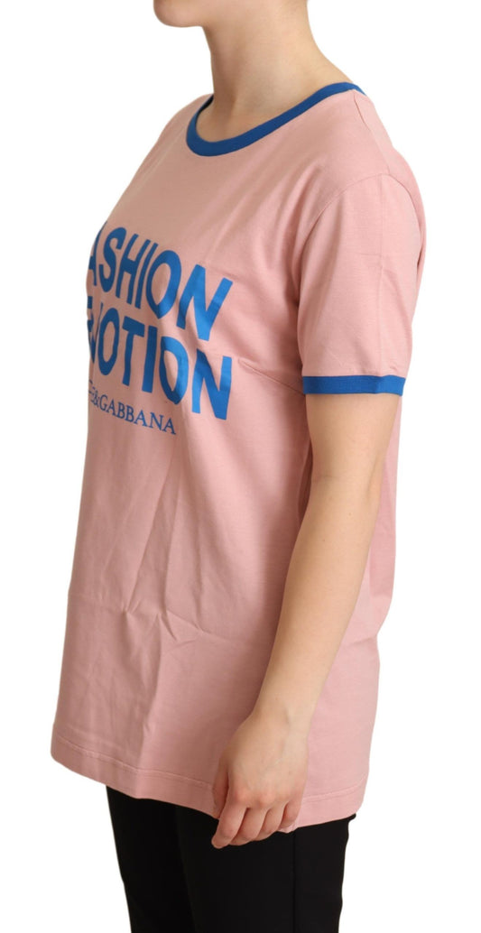 Chic Pink Fashion Devotion Crewneck Tee