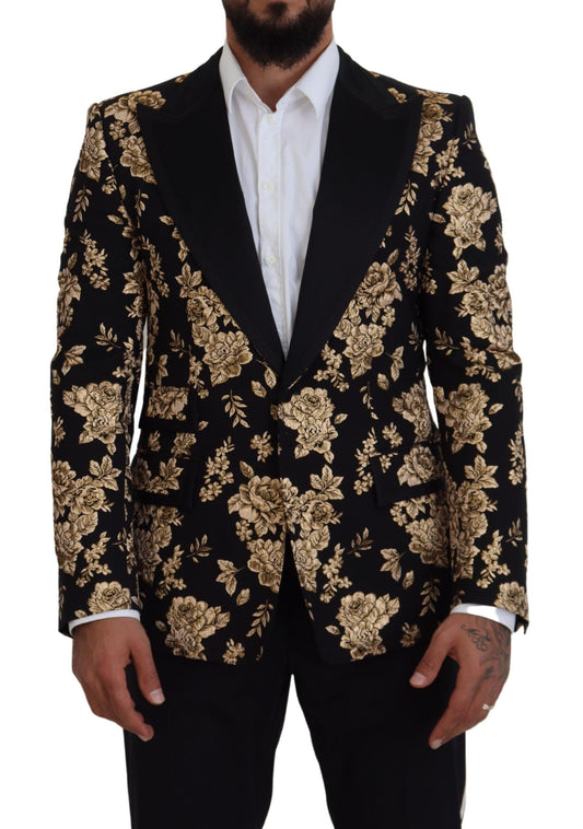 Floral Embroidered Evening Blazer