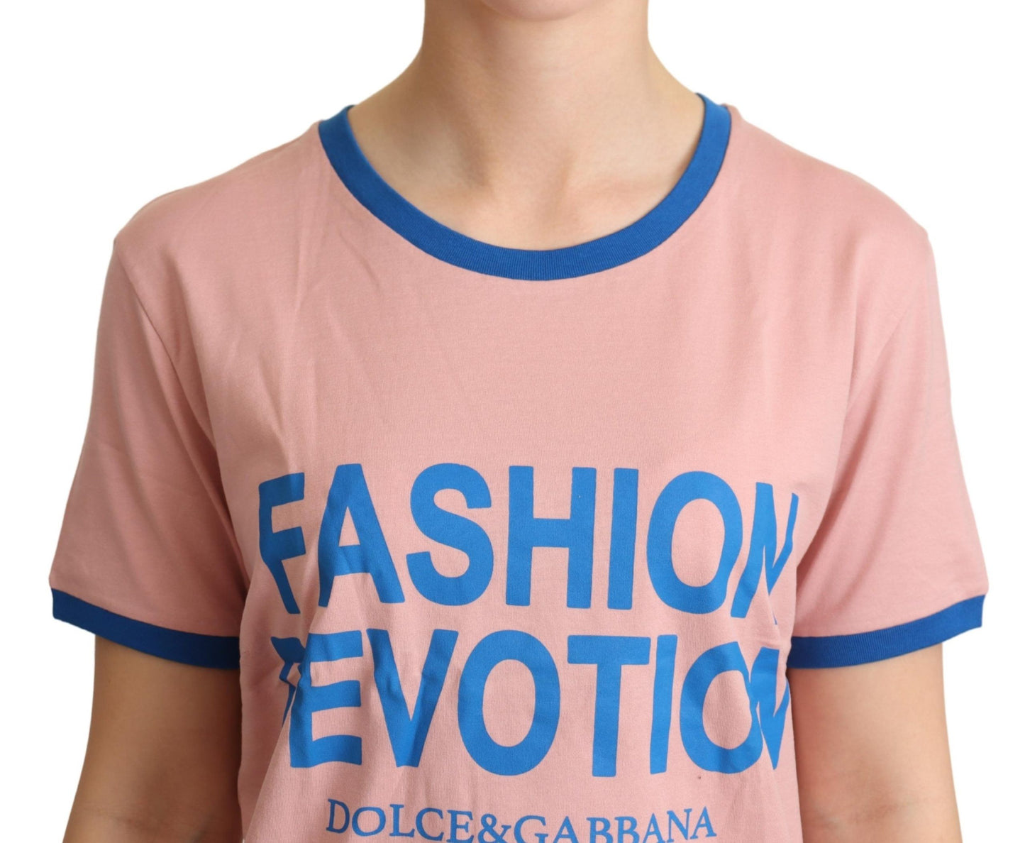 Chic Pink Fashion Devotion Crewneck Tee