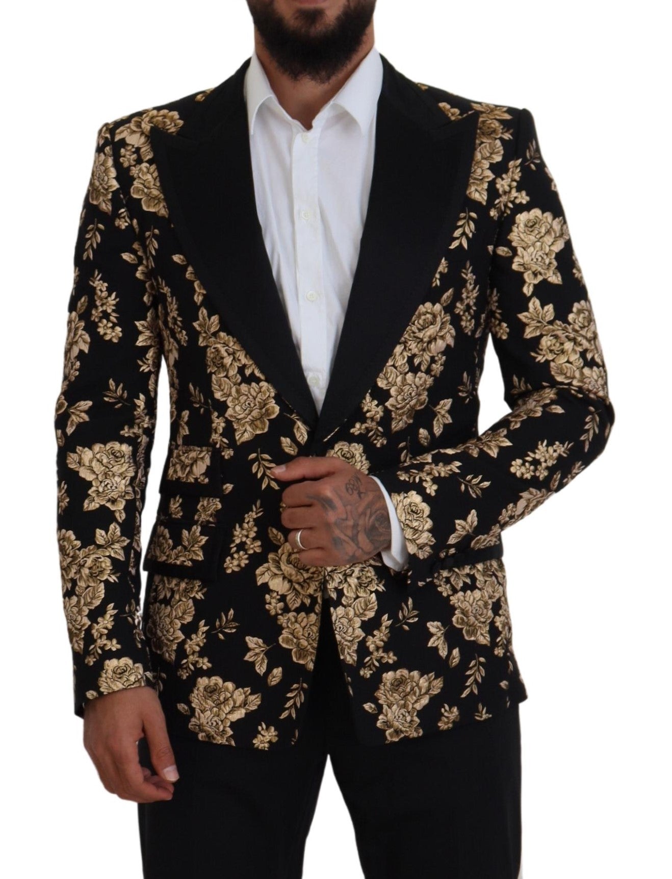 Floral Embroidered Evening Blazer