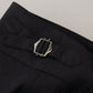 Dark Grey Solid Men Formal Pants