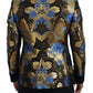 Gold Lurex Double Breasted Jacket Blazer