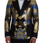 Gold Lurex Double Breasted Jacket Blazer