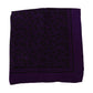 Purple Patterned Square Handkerchief Scarf