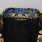 Gold Lurex Double Breasted Jacket Blazer