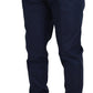 Blue Cotton Chino Formal Pants
