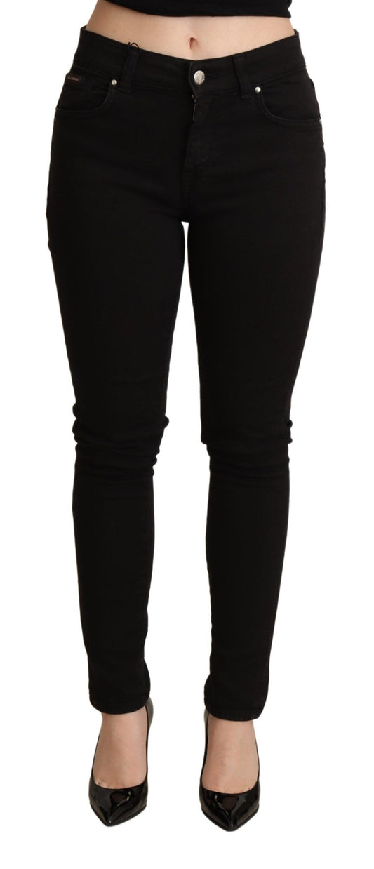 Svelte Black Slim-Fit Denim Jeans