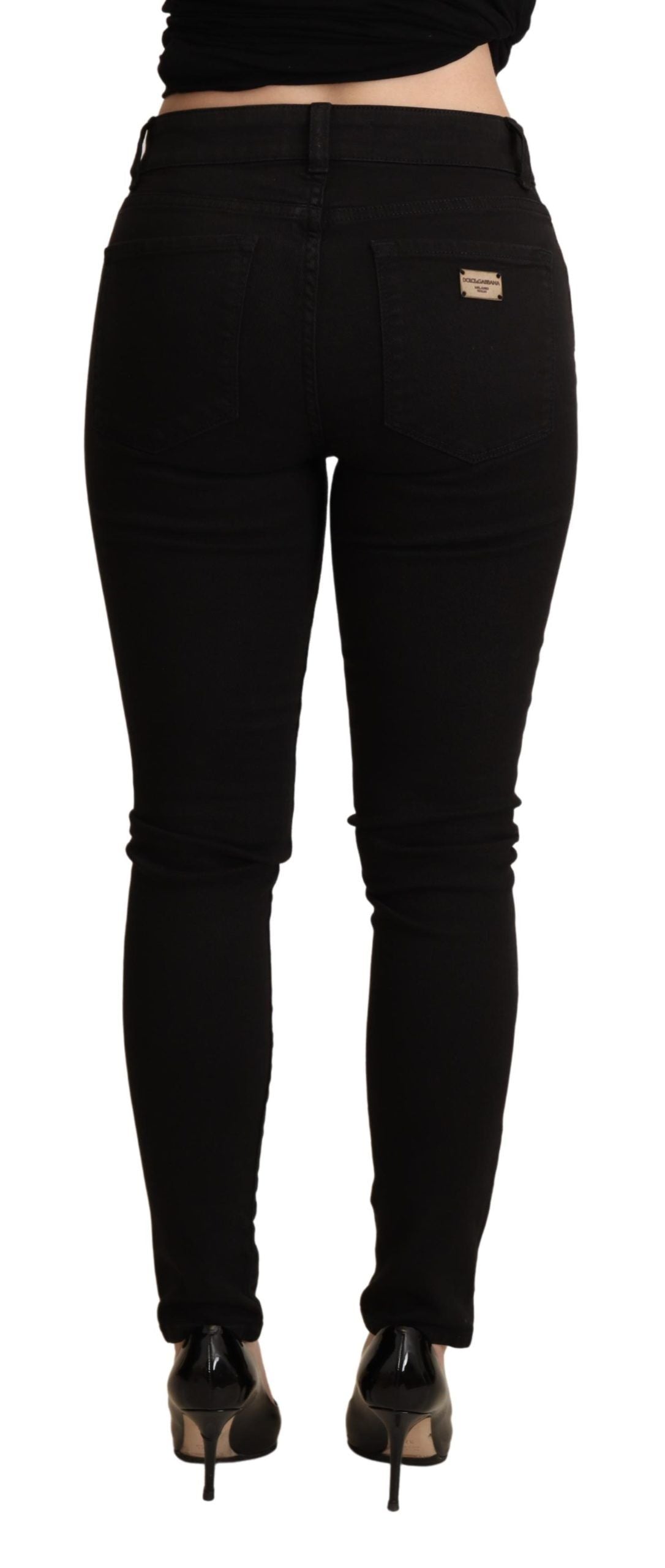 Svelte Black Slim-Fit Denim Jeans