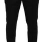 Black Wool Chino Men Formal Pants