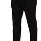 Black Wool Chino Men Formal Pants