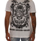 Baroque Print Crewneck White T-Shirt
