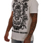Baroque Print Crewneck White T-Shirt