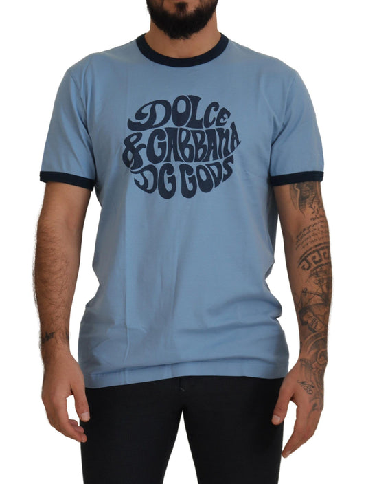 Elegant Light Blue Crewneck Tee