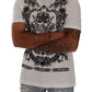 Baroque Print Crewneck White T-Shirt