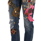 Jewel Embroidered Skinny Denim