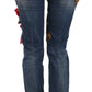 Jewel Embroidered Skinny Denim