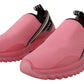 Pink Low Top Slip On Casual Sorrento Sneakers