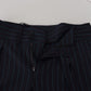 Blue Striped Men Formal Pants