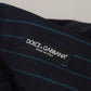 Blue Striped Men Formal Pants