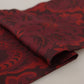 Elegant Maroon Silk Fringed Men's Scarf