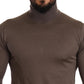 Elegant Cashmere-Silk Blend Turtleneck Sweater