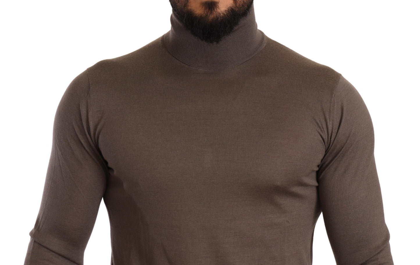 Elegant Cashmere-Silk Blend Turtleneck Sweater