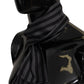 Elegant Monochrome Silk Scarf for Men