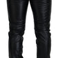 Black Shiny Stretch Skinny Pants