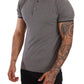 Elegant Gray Cotton Polo Shirt