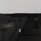 Black Shiny Stretch Skinny Pants