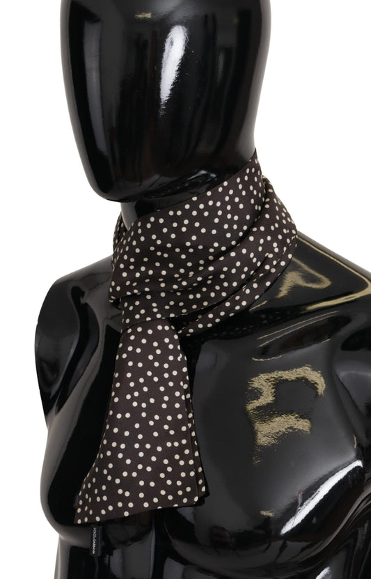 Elegant Silk Polka Dot Men's Scarf