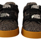 Elegant Wool-Cotton Blend Casual Sneakers