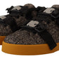 Elegant Wool-Cotton Blend Casual Sneakers