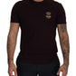 Elegant Bordeaux Crewneck Cotton Tee