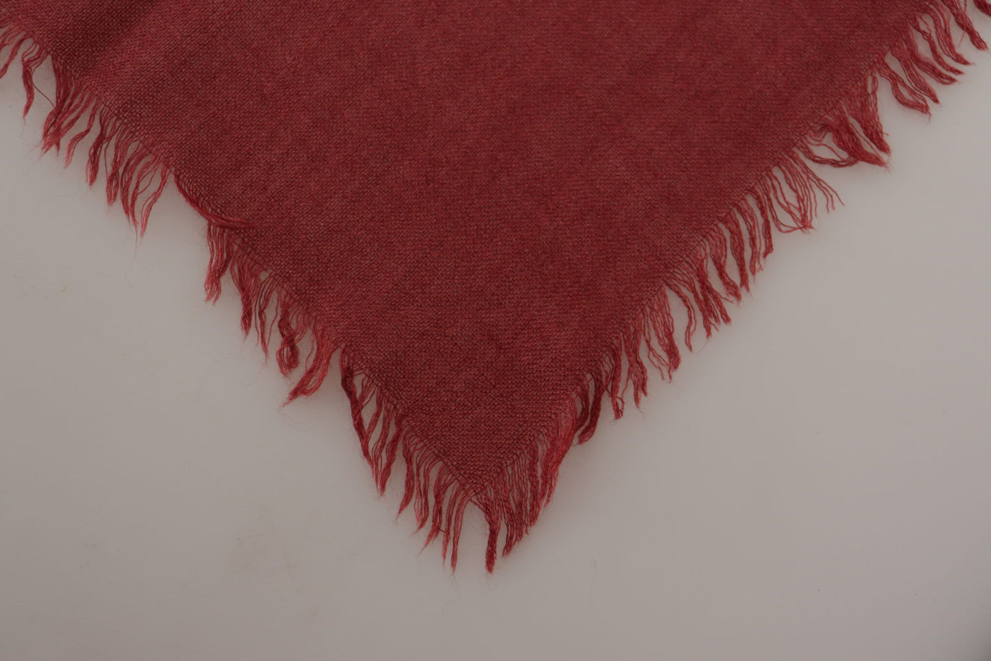 Elegant Red Cashmere-Silk Men's Scarf