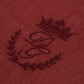 Elegant Red Cashmere-Silk Men's Scarf