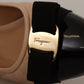 Elegant Quilted Leather Pumps in Beige and Black
